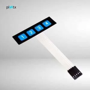 1×4 Key Matrix Membrane Switch Keypad