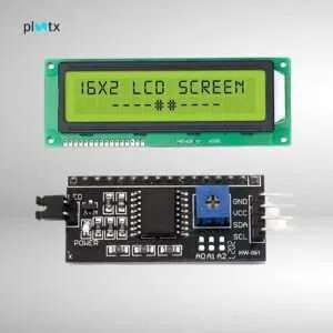 16x2 character lcd with I2C module