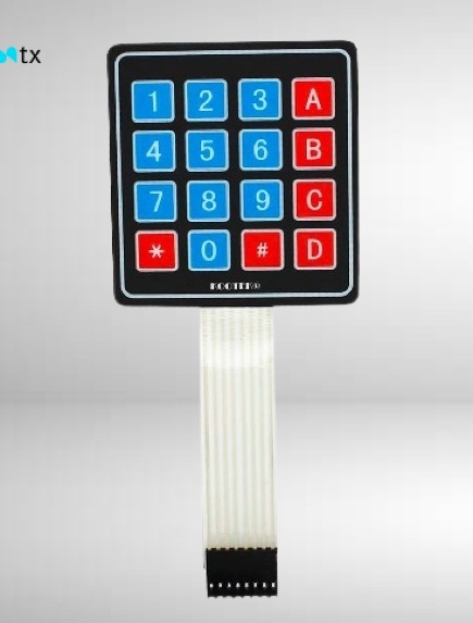 4×4 Matrix Membrane Keypad | pluntx