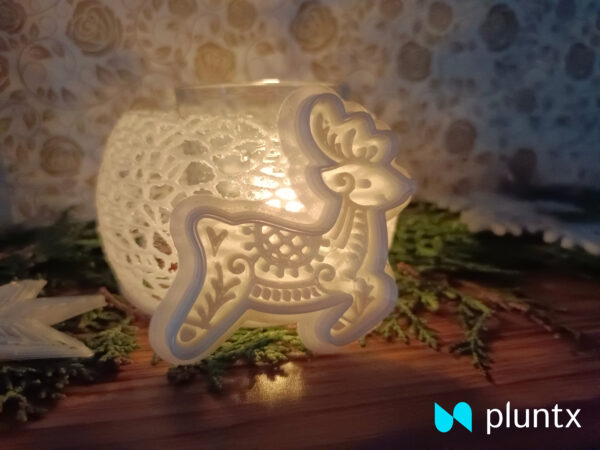 Christmas Decor Deer Figurine (3D Printed) - Image 2