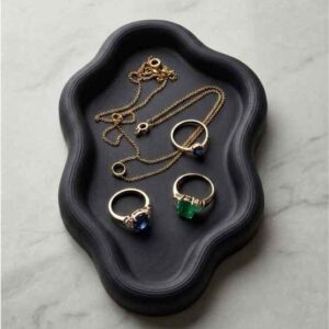 Asymmetrical Jewelry Tray Black
