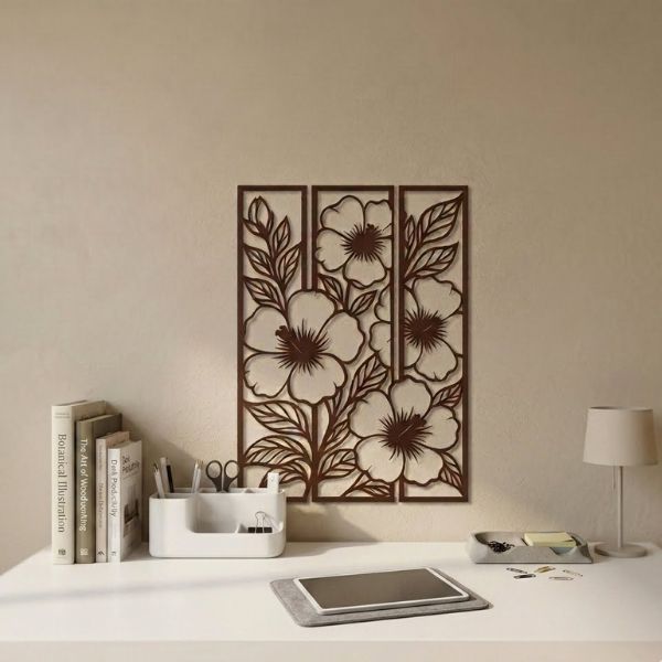 Floral Stencil Wall Frame - Image 3