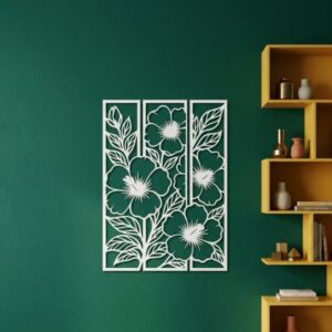 Floral Stencil Wall Frame